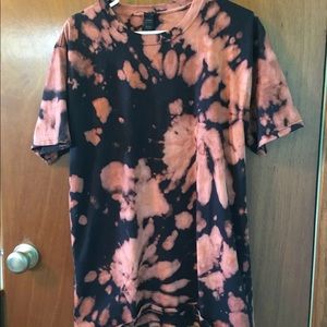 Bleach tie dye tee shirt